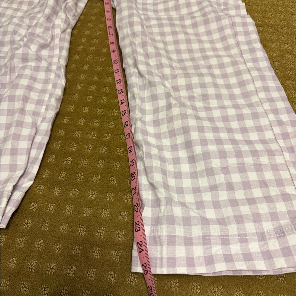 Old Navy Lavender Plaid Pants - Picture 3 of 6